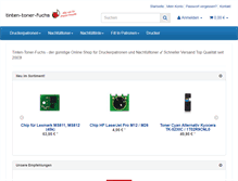 Tablet Screenshot of druckertankshop.de